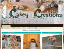 Tablet Screenshot of cakeycreations.com.au